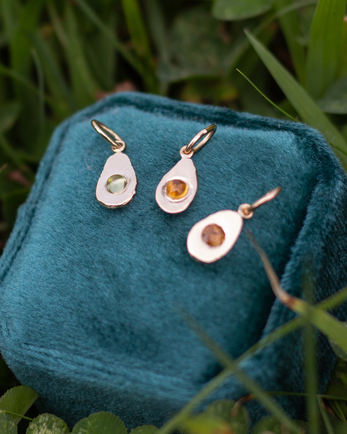 OOAK Avocado & Egg Charms