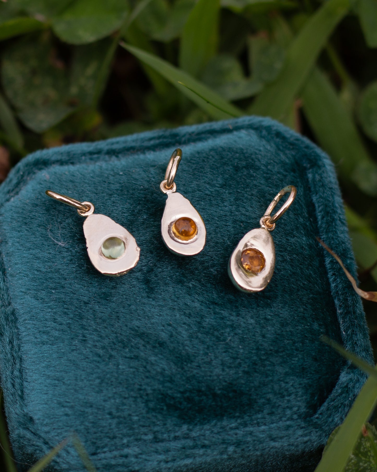 OOAK Avocado & Egg Charms