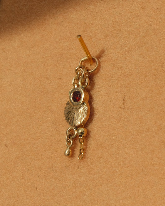 Earring Dangle: 14K Garnet Dangle