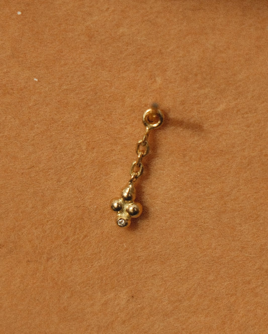 Earring Dangle: 14K Diamond Dangle
