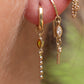 14K Marquise Citrine Ball Chain Dangle