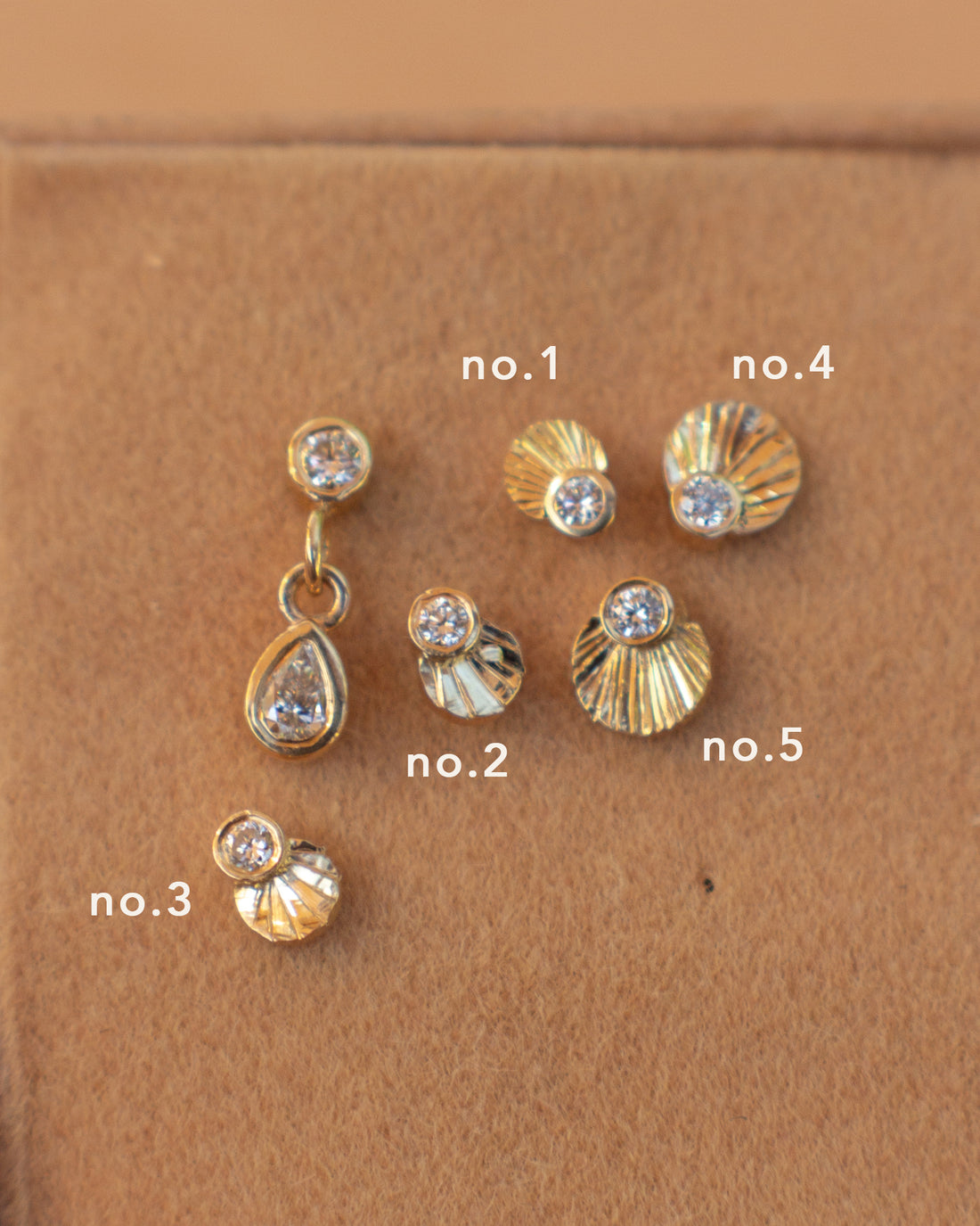 14K Lab Diamond Sunbeam Threadless End