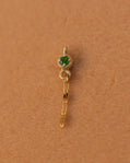 14K Tsavorite Garnet Teensy Dangle