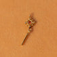 14K Orange Sapphire Dangle