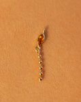 14K Marquise Citrine Ball Chain Dangle