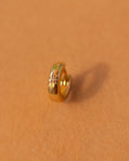 14K Diamond Star Huggie