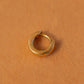 14K Diamond Star Huggie