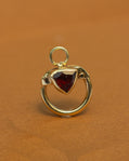 OOAK 14K Trillion Garnet Connector