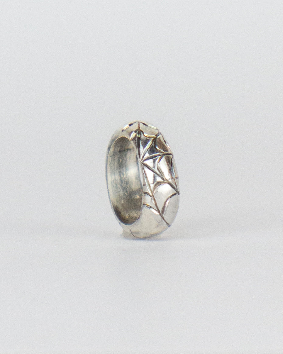 Hand Engraved Spiderweb Spacer