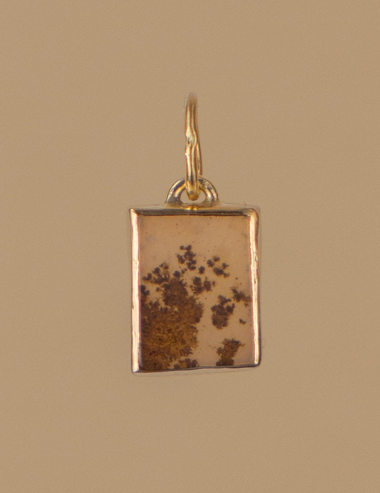 Rectangle Dendritic Agate Pendant