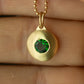14K Skim Pendant - Choose Your Own Stone