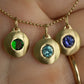 14K Skim Pendant - Choose Your Own Stone