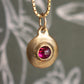 14K Skim Pendant - Choose Your Own Stone