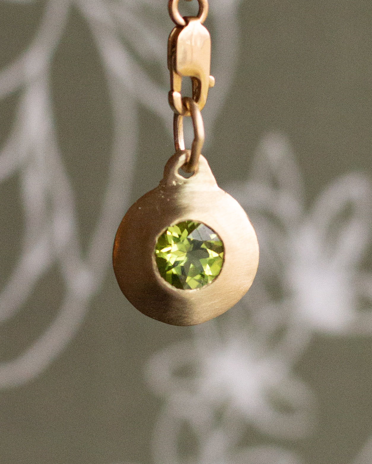 14K Skim Pendant - Choose Your Own Stone