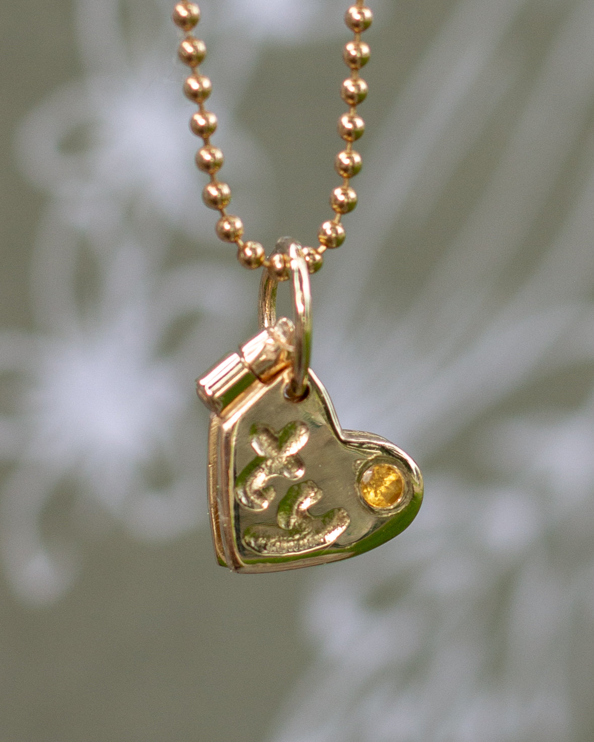 90's 14K Toy Heart Tag