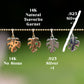 14K Monstera Charm