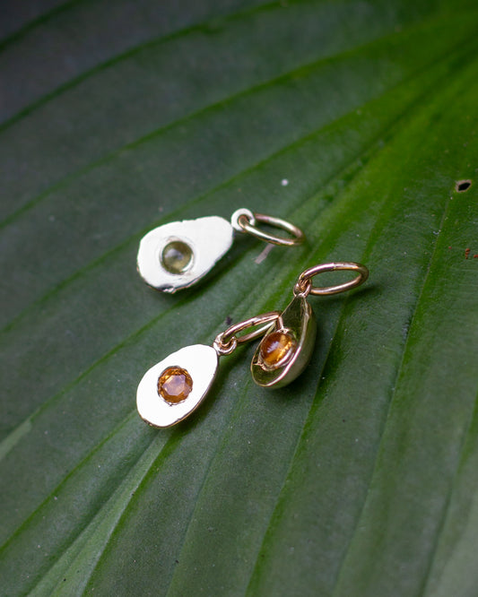 OOAK Avocado & Egg Charms