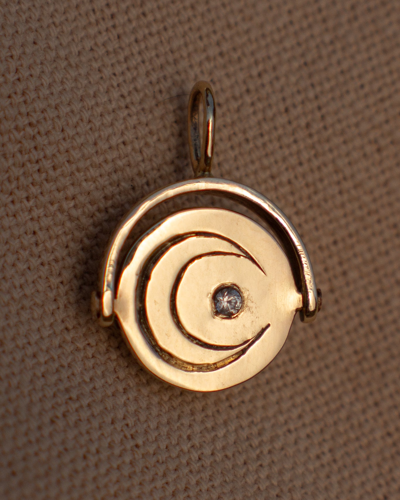 14K Crystal Ball Spinner