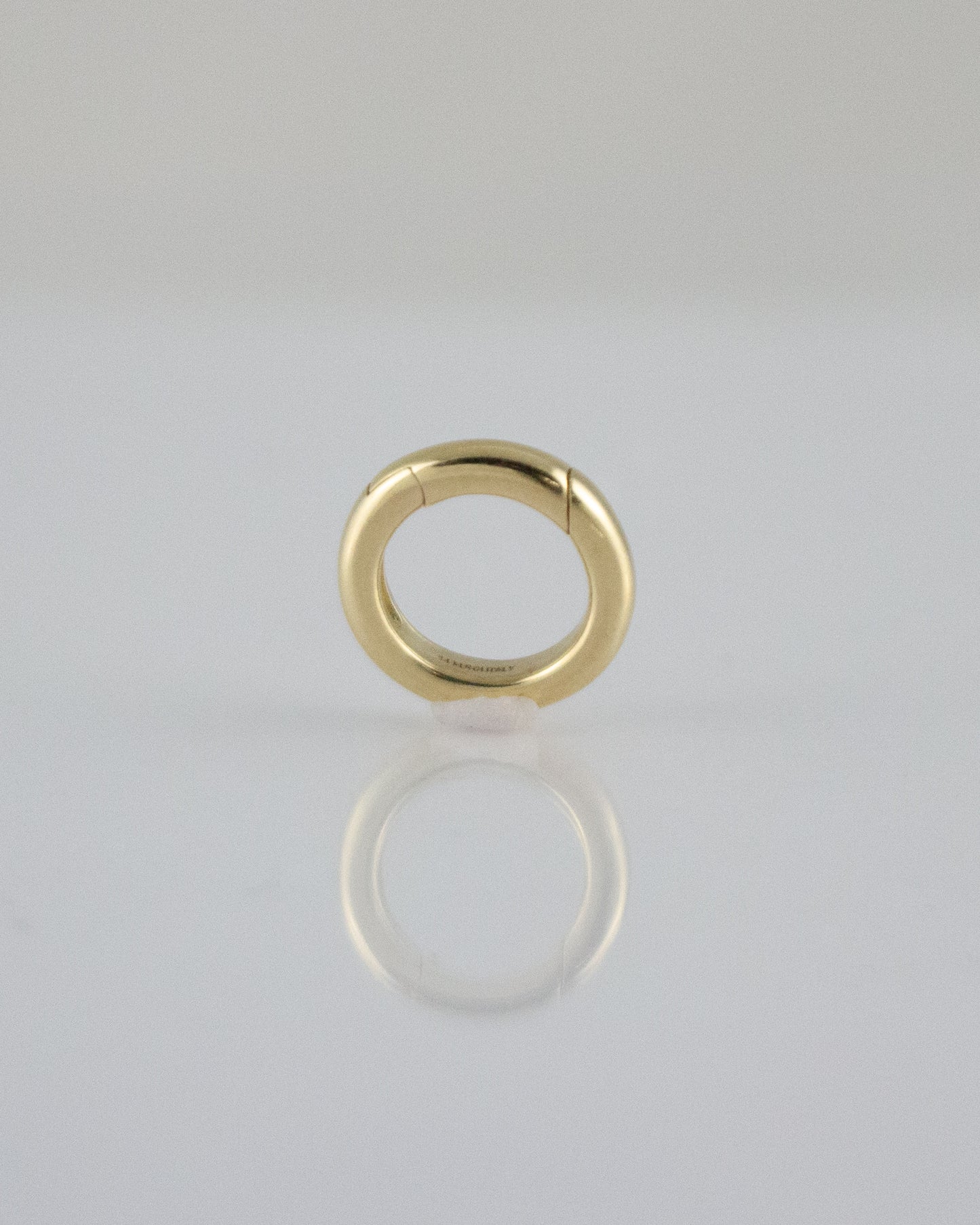 14K Circular Hinged Charm Holder