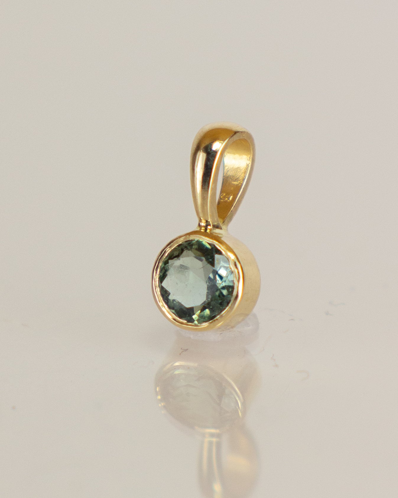 14K Tourmaline Pendant
