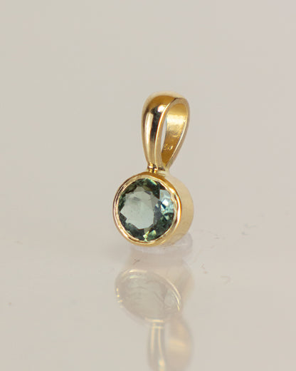 14K Tourmaline Pendant