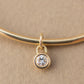 14K Rounded Oval Bangle