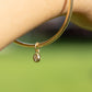 14K Rounded Oval Bangle