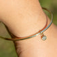 14K Rounded Oval Bangle