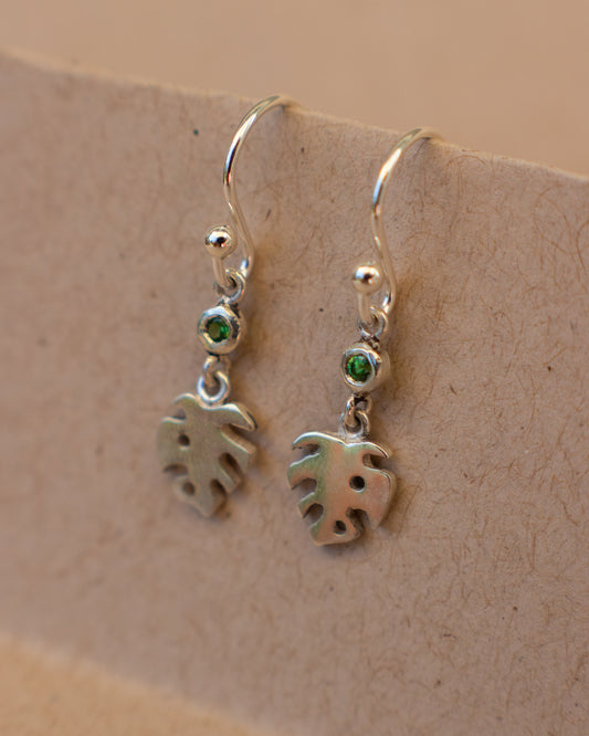 Monstera Hook Earrings