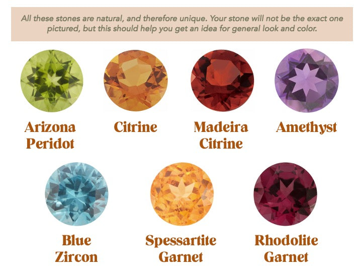 14K Skim Pendant - Choose Your Own Stone