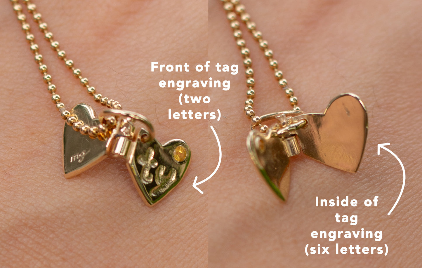 90's 14K Toy Heart Tag