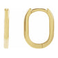14K Oval Huggies