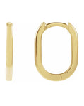 14K Oval Huggies