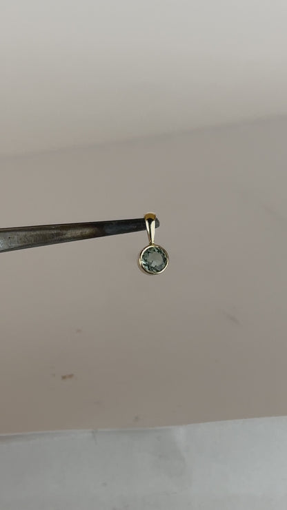 14K Tourmaline Pendant