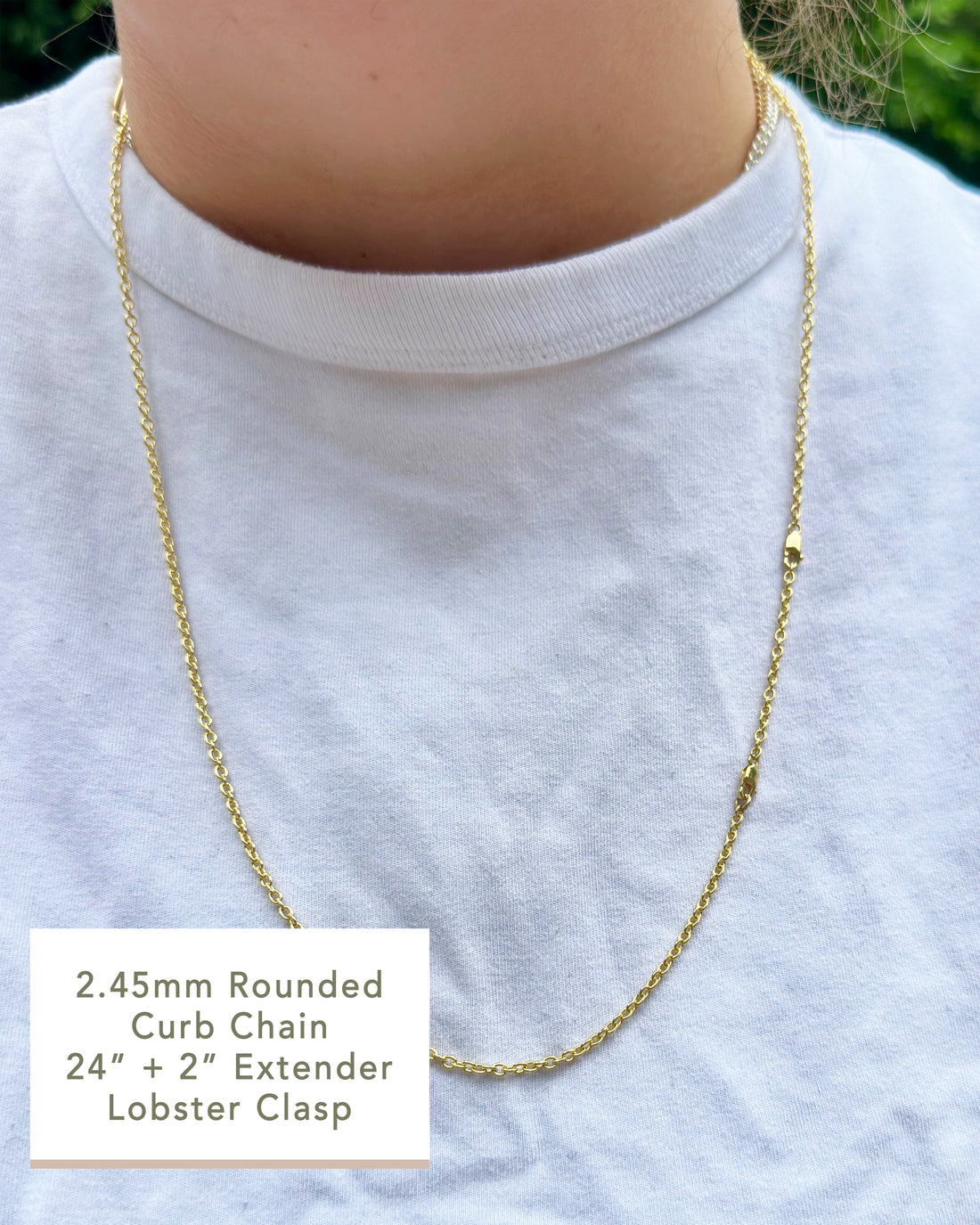 14K Charm Chain with Extender